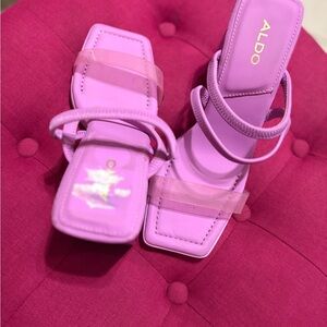 ALDO Lavender Strappy Heels